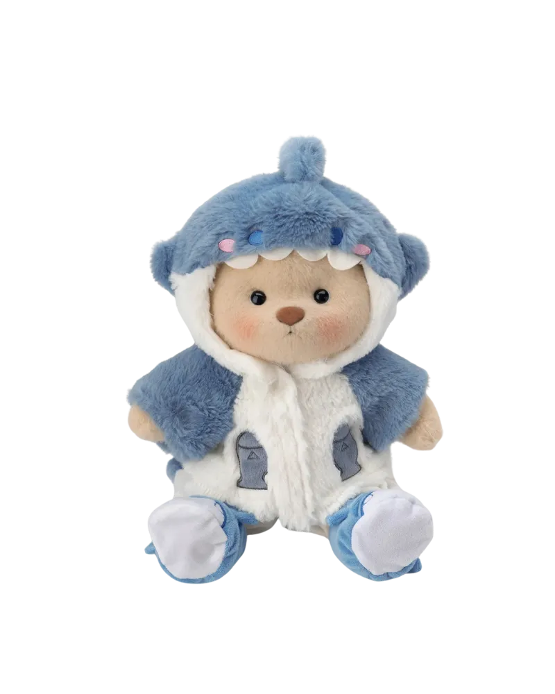Doudou Poupée Corolle Ours Brun - Déguisé Nœud Vichy Rouge - Année 2000