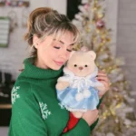 calin-ours-en-peluche-robe-bleu