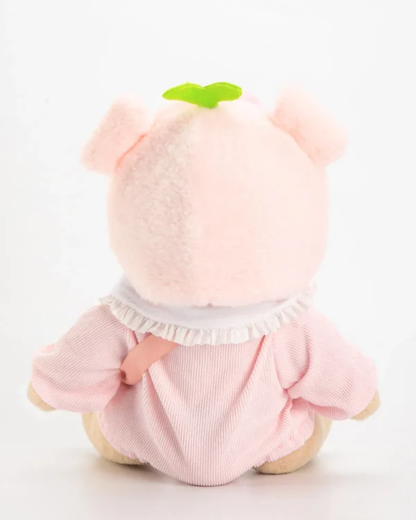 ourson déguisé en cochon vue de derrière