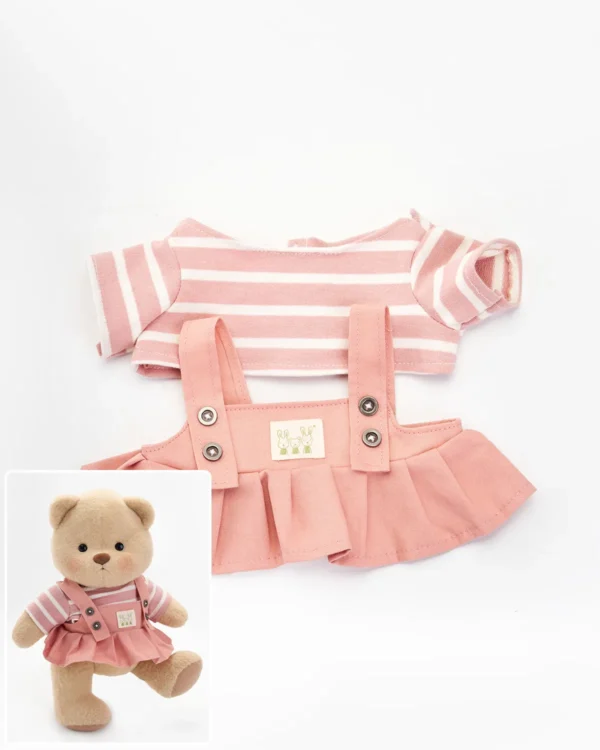 robe salopette rose vêtement unique